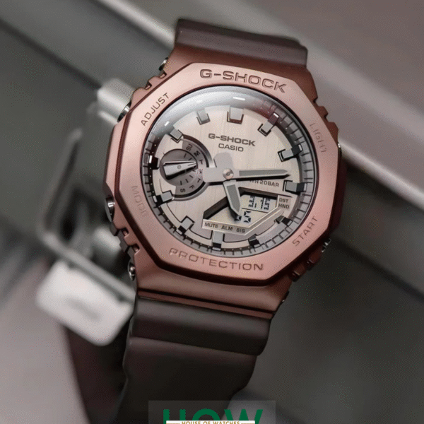 Brown Metal Dial Watch for Men – Stylish Classic Design