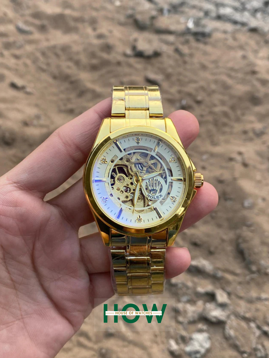 1 Gold Automatic Watch for Men – Royal Luxury Look - Image 1