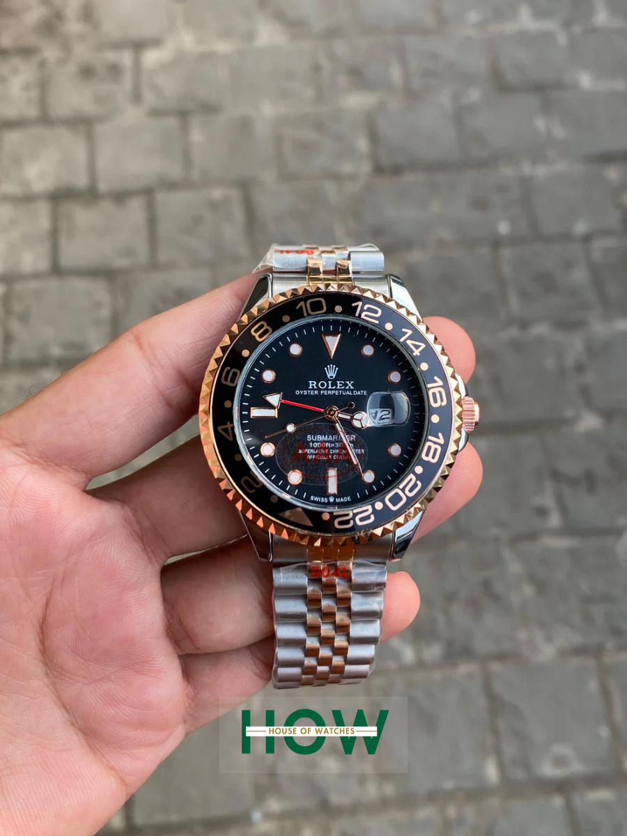 1 Gold GMT Watch for Men – Stylish Travel Edition - Image 1