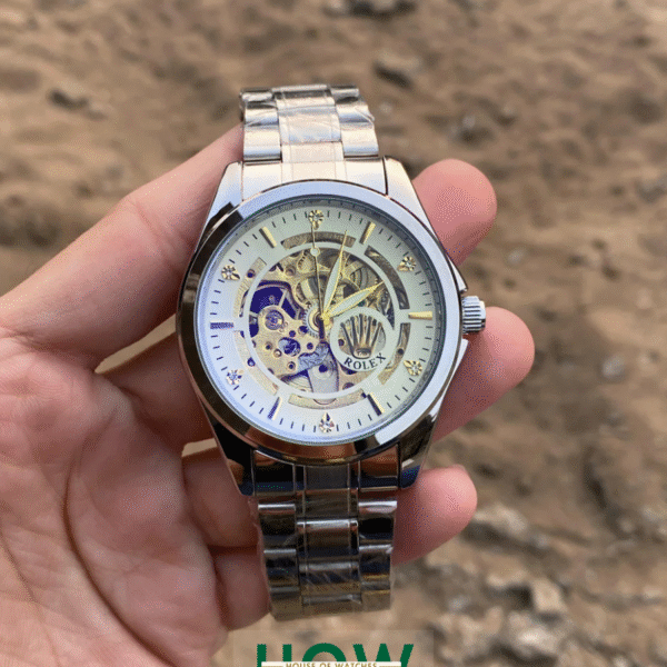 Silver Automatic Watch for Men – Elegant Premium