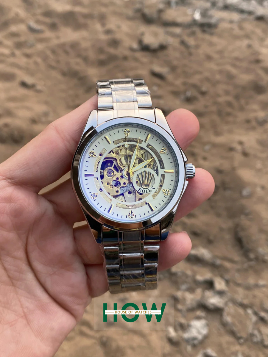 1 Silver Automatic Watch for Men – Elegant Premium - Image 1