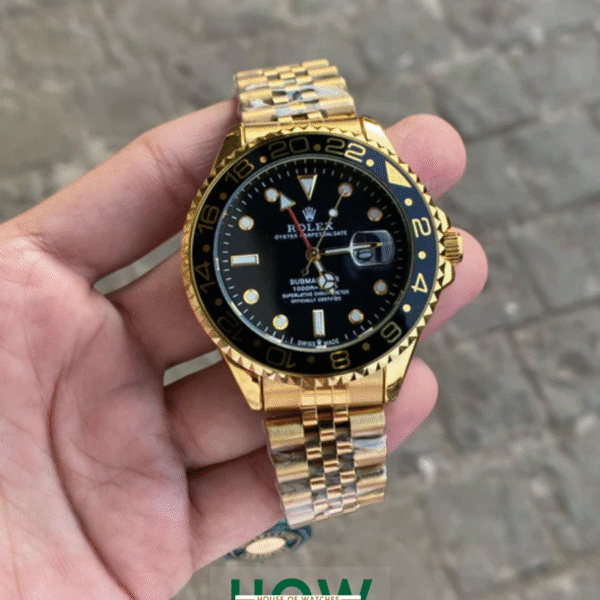 Black Dial GMT Watch for Men – Premium Travel Style