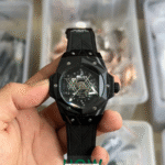 Black Leather Strap Watch for Men – Sporty Premium