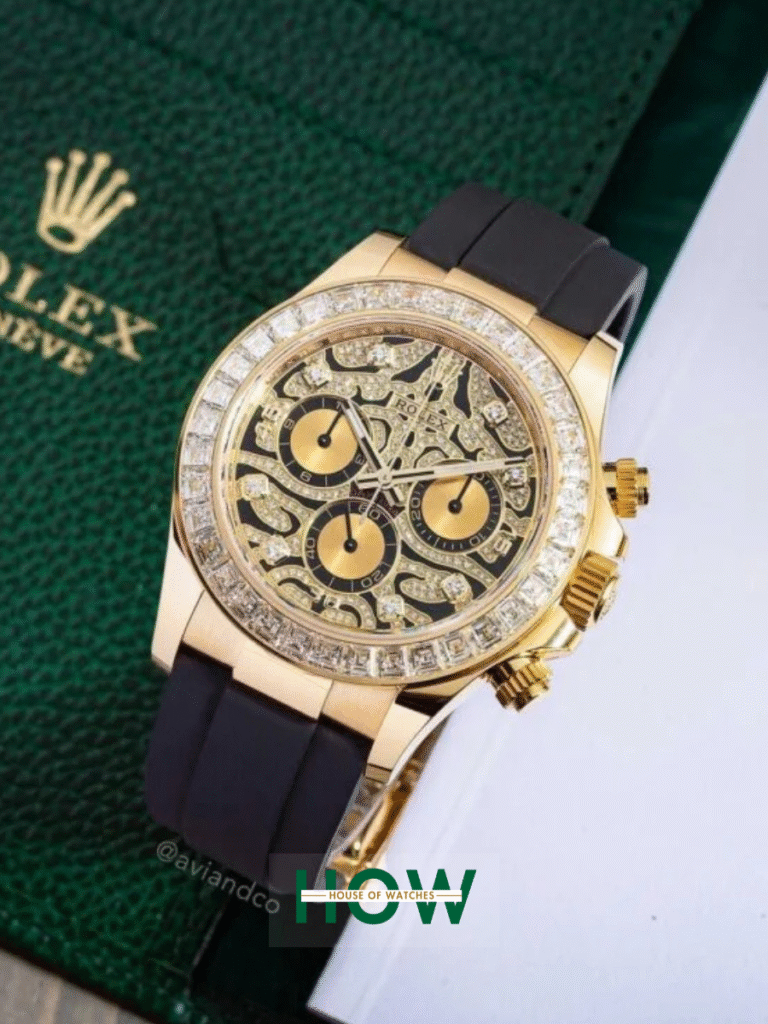Gold Tiger Dial Chronograph Watch for Men – Luxury Limited - House Of ...