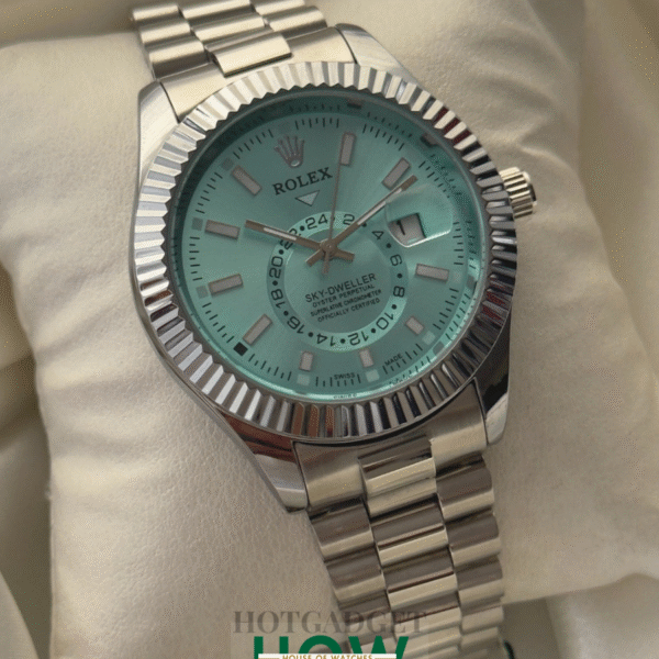 Blue Dial Dual Time Watch for Men – Modern Luxury Vibe