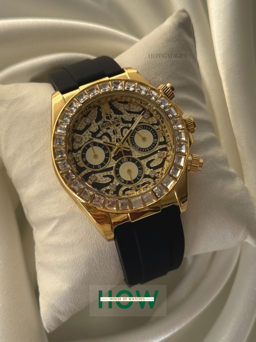 1 Gold Dial Chronograph Watch for Men – Luxury Statement - Image 1