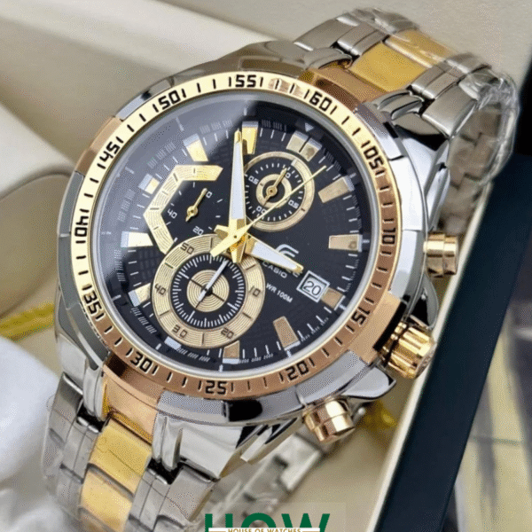 Black Chronograph Watch for Men – Trendy Premium Design