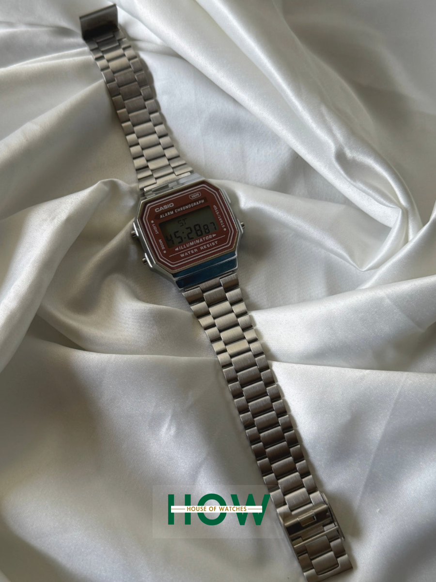 1 Red Dial Retro Digital Watch for Men & Women – Stylish - Image 1