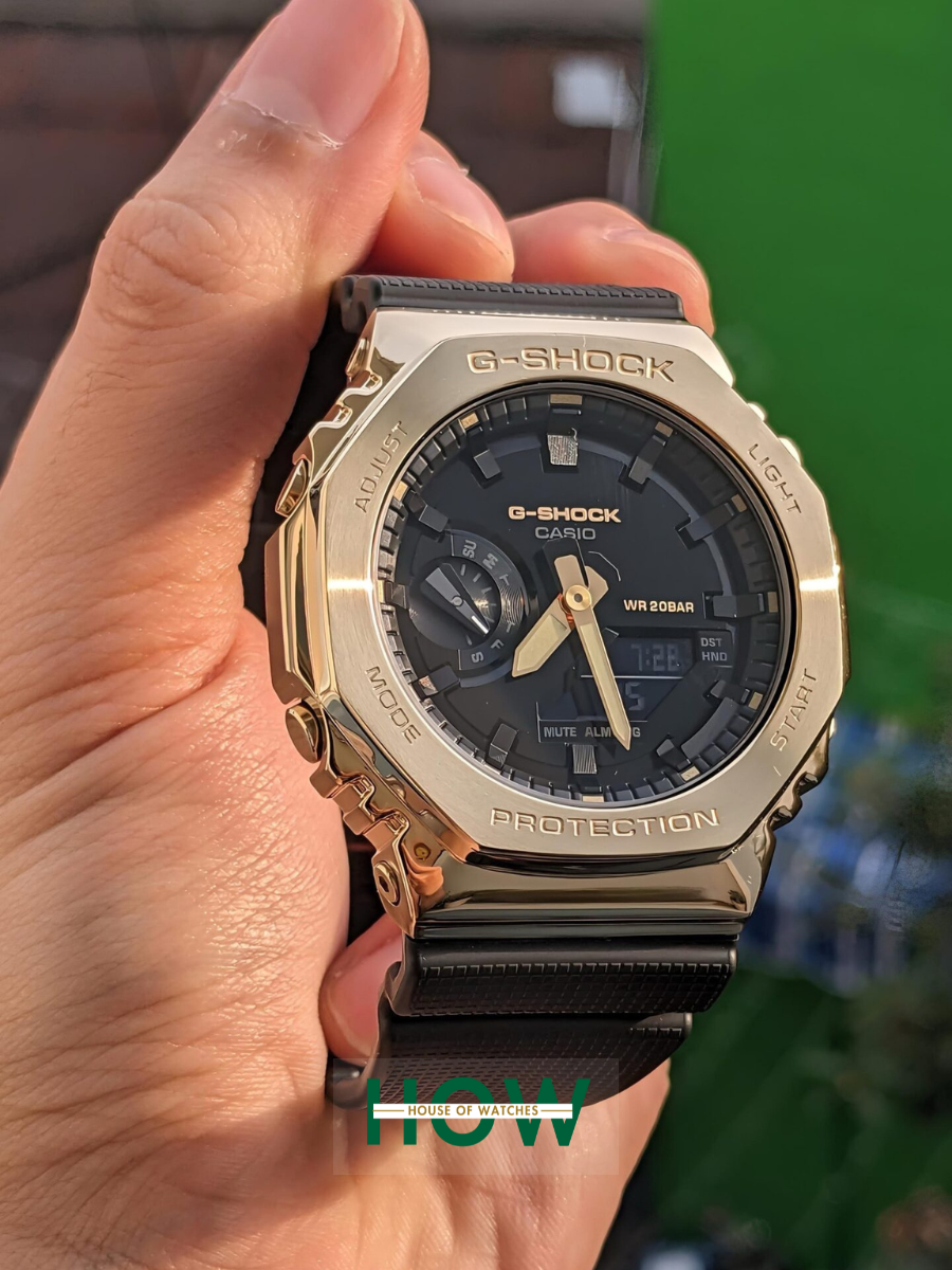 1 Gold Metal Dial Digital Watch for Men – Luxury Edition - Image 1