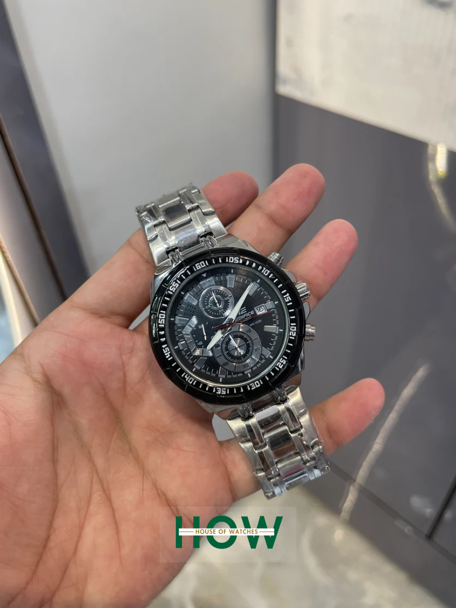 1 Silver Chronograph Watch for Men – Stylish Stainless - Image 1