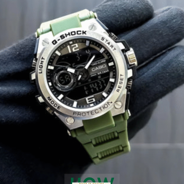 Green Military Digital Watch for Men – Bold Army Style