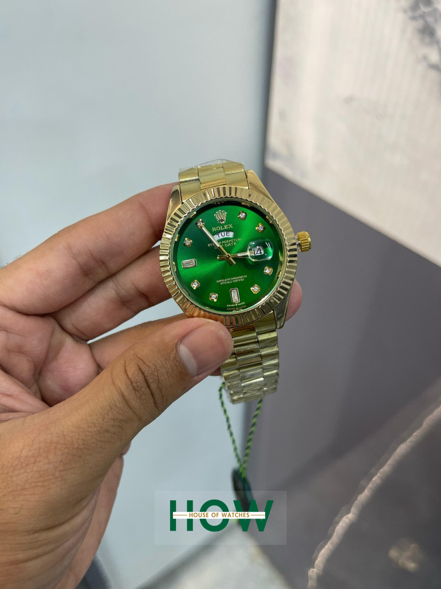 1 Emerald Dial Automatic Watch for Men – Royal Luxury Look - Image 1