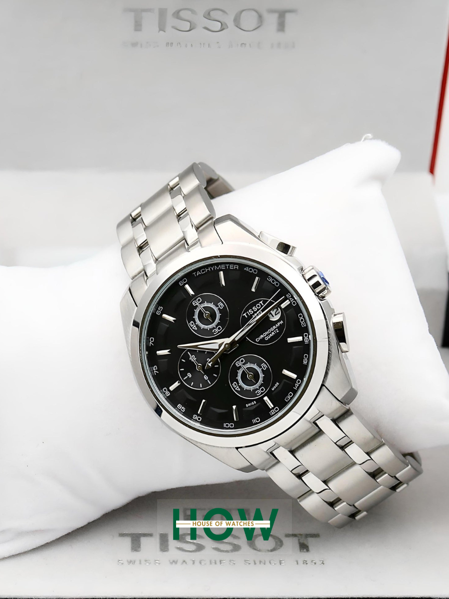 1 Silver Chronograph Watch for Men – Elegant & Classy - Image 1