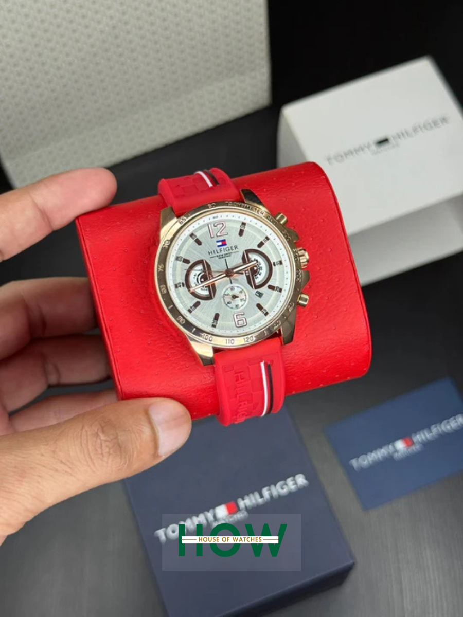 2 Red Dial Watch for Men – Stylish Modern Design - Image 1