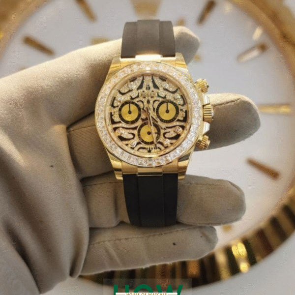 Gold Tiger Dial Chronograph Watch for Men – Luxury Limited