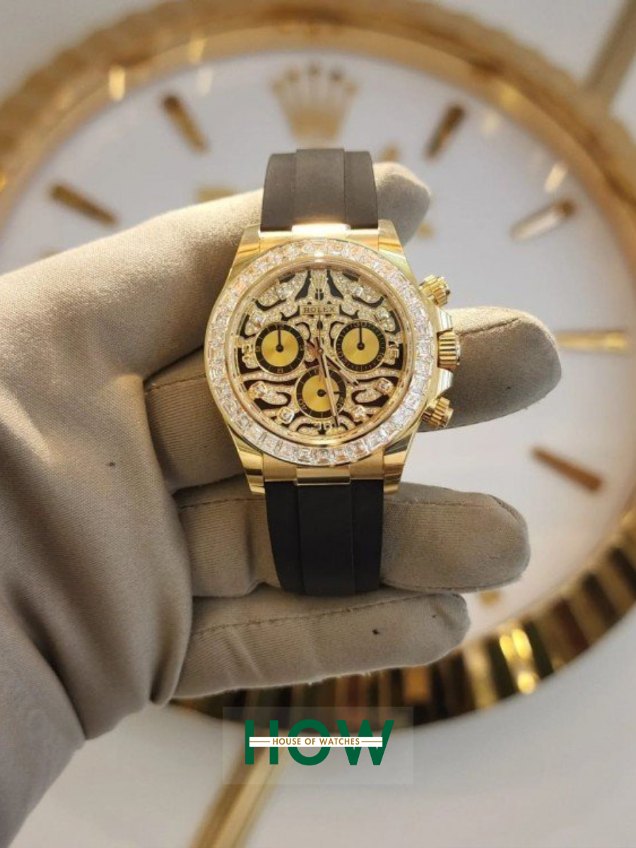 2 Gold Tiger Dial Chronograph Watch for Men – Luxury Limited - Image 1