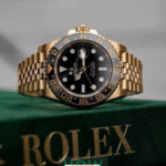 Black & Golden GMT Watch for Men – Luxury Travel Edition