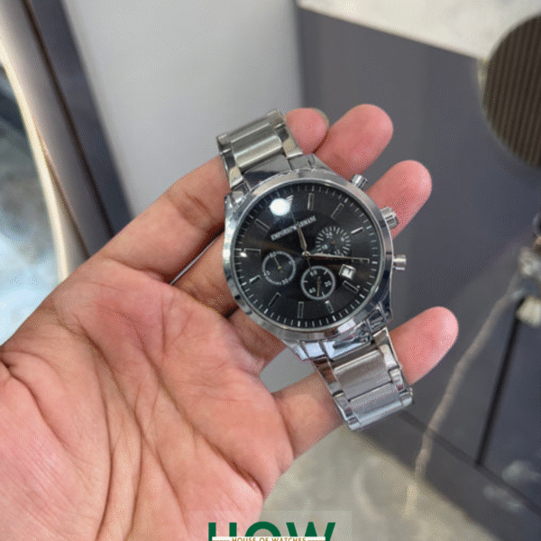 Silver Chronograph Watch for Men – Refined Modern Style