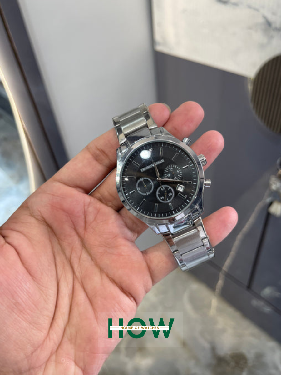 2 Silver Chronograph Watch for Men – Refined Modern Style - Image 1