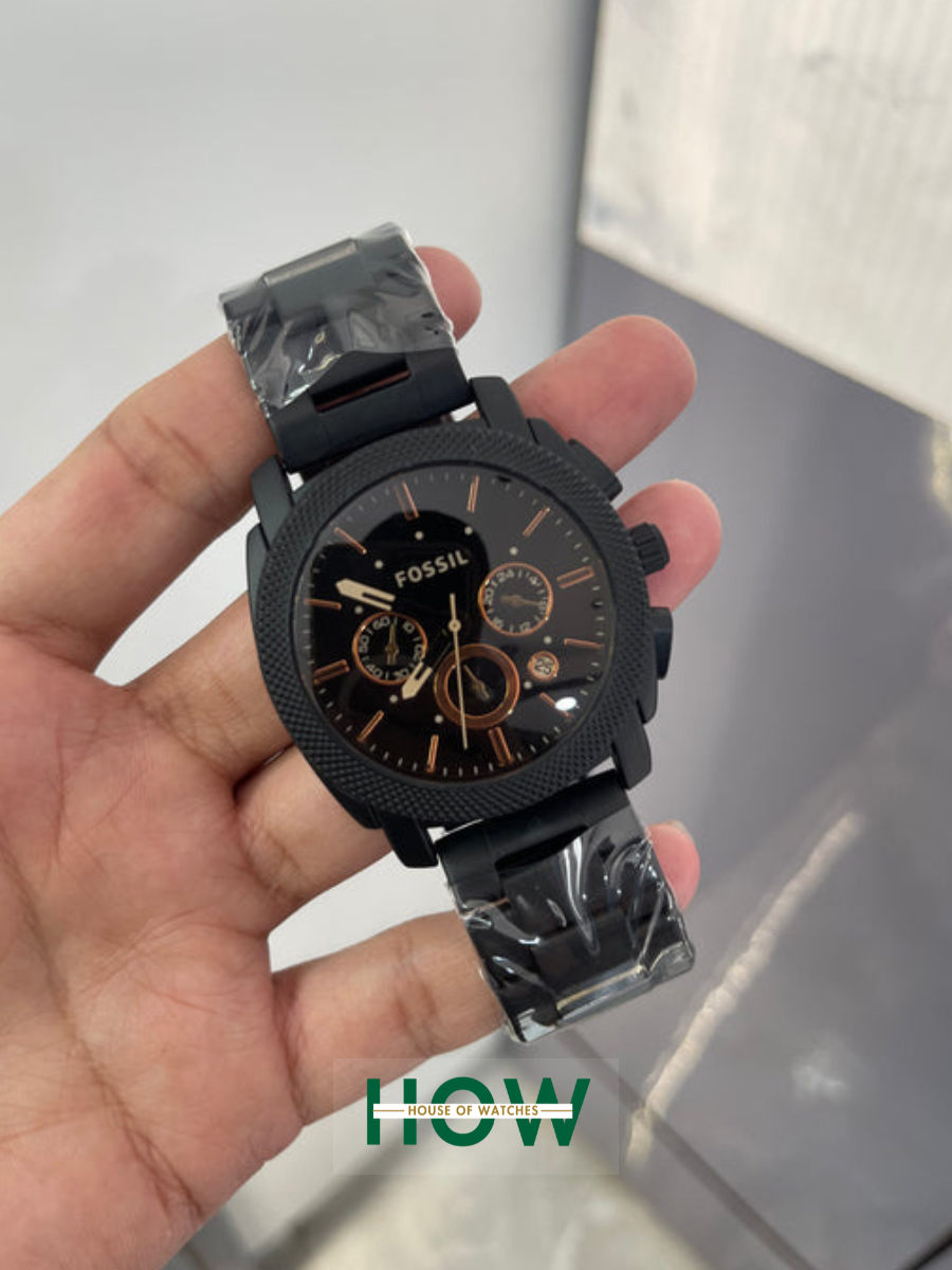 2 Black Chronograph Watch for Men – Sleek Modern Design - Image 1