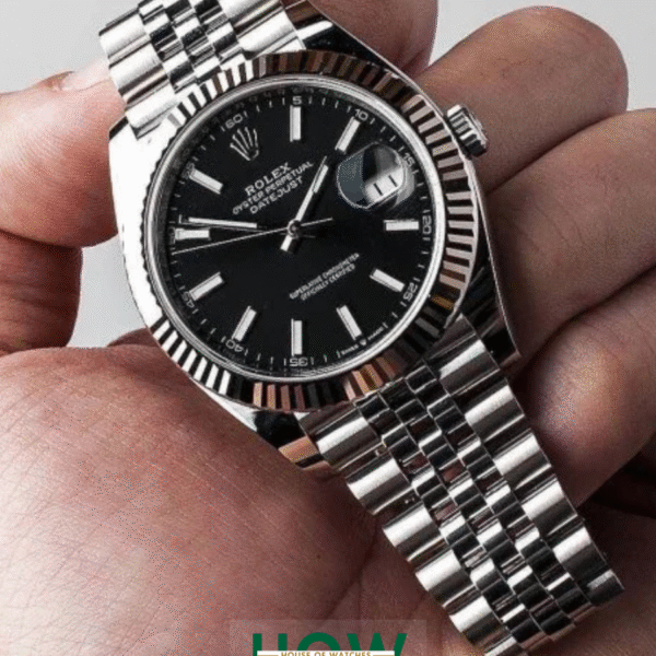 Black Dial with White Case Datejust Watch for Men – Classy Premium