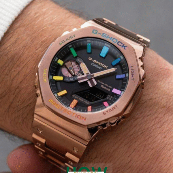 Rose Gold Metal Watch for Women – Trendy Modern Look