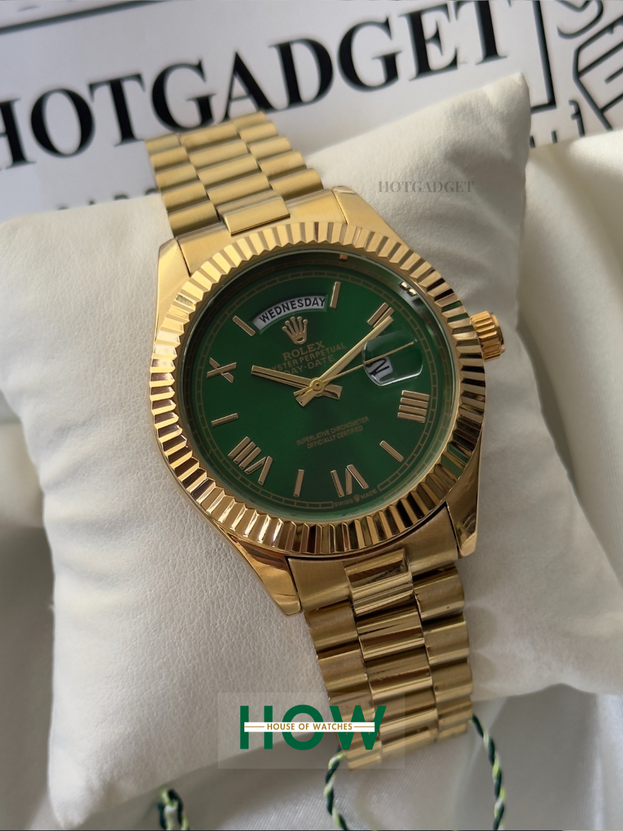 3 Green Dial Automatic Watch for Men – Royal Luxury Look - Image 1