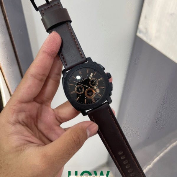 Black & Brown Chronograph Watch for Men – Trendy Classic