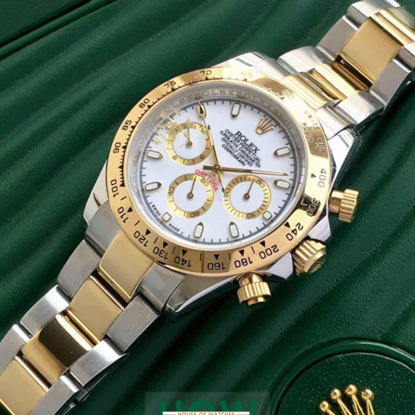 Gold Dial Chronograph Watch for Men – Classic Luxury