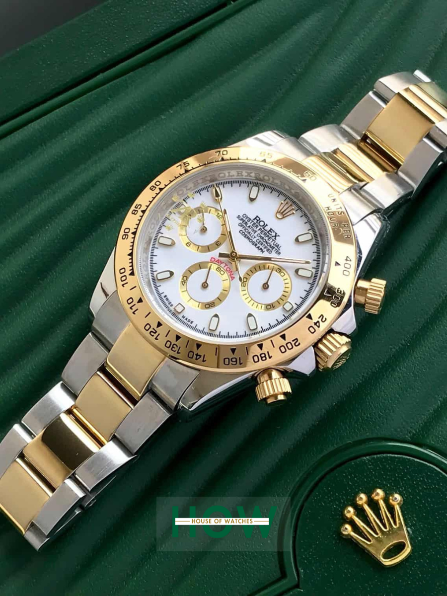 6 Gold Dial Chronograph Watch for Men – Classic Luxury - Image 1
