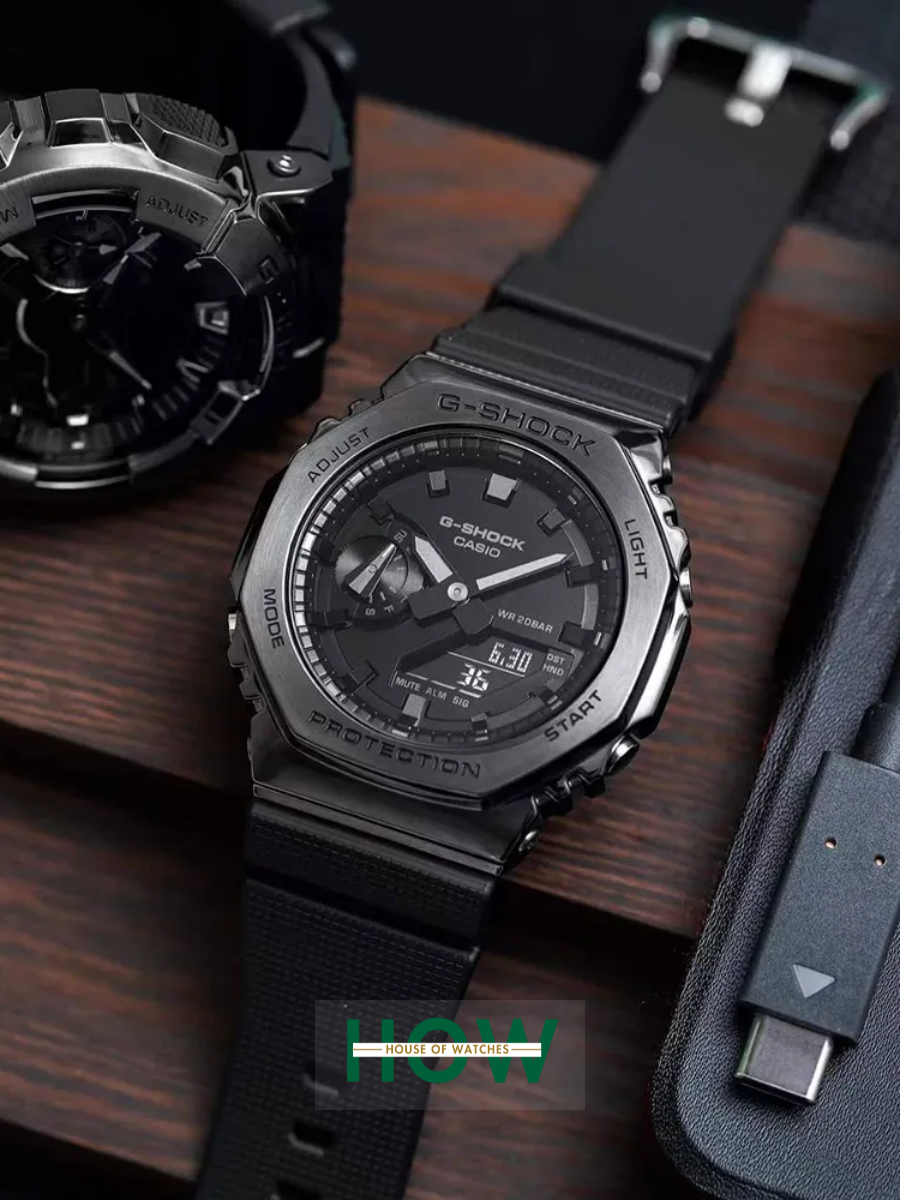 7 Black Metal Dial Digital Watch for Men – Rugged & Bold - Image 1