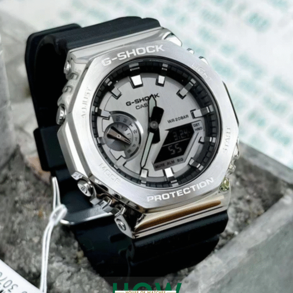 Silver Metal Digital Watch for Men – Premium Street Style