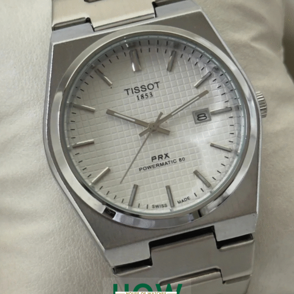 White And Silver Stainless Steel Strapes Date Dial Watch For Men