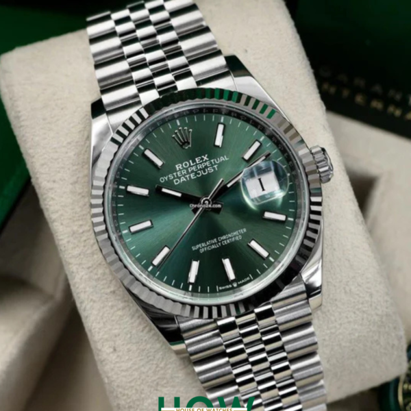 Luxury Green Dial Stainless Steel Watch – Premium Edition