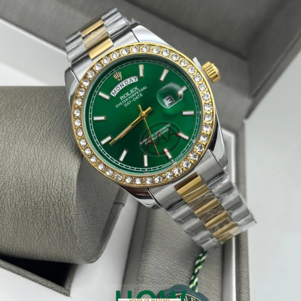 Luxury Branded Green Dial - 7A Watch Diamond Men watch