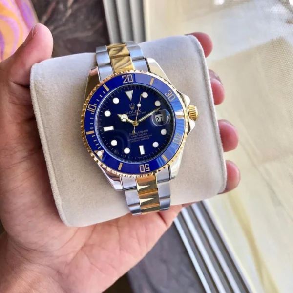 7A Luxury Blue Dial Stainless Steel Watch – Premium Edition