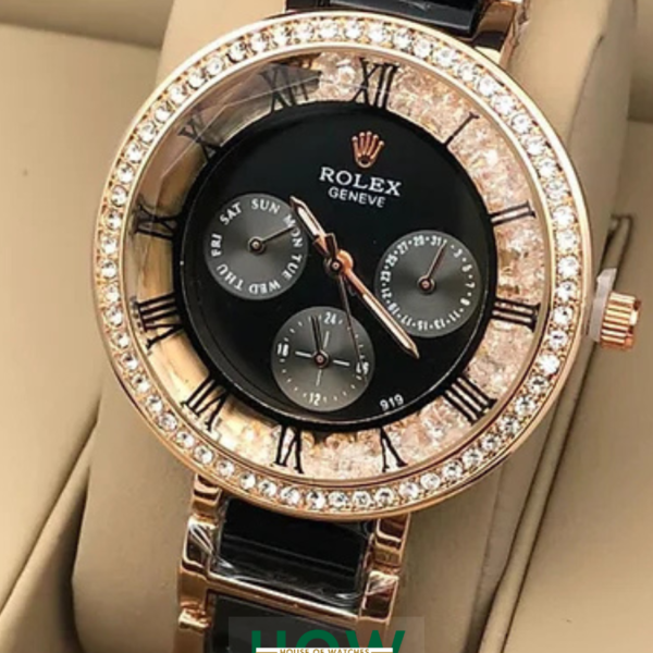 Classic Black Dial Stainless Steel Men’s Watch