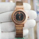 Luxury Medusa-Style Dial Stainless Steel Women's Watch