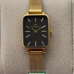 Luxury Greca Pattern Dial Stainless Steel Women's Watch