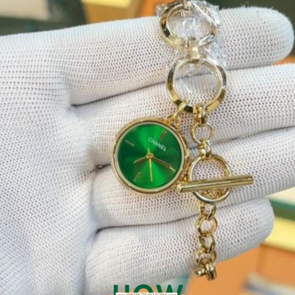 Luxury Quilted Pattern Dial Grey Women’s Watch