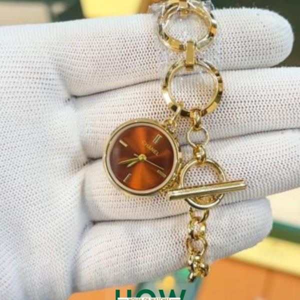 Luxury Quilted Pattern Dial Grey Women’s Watch