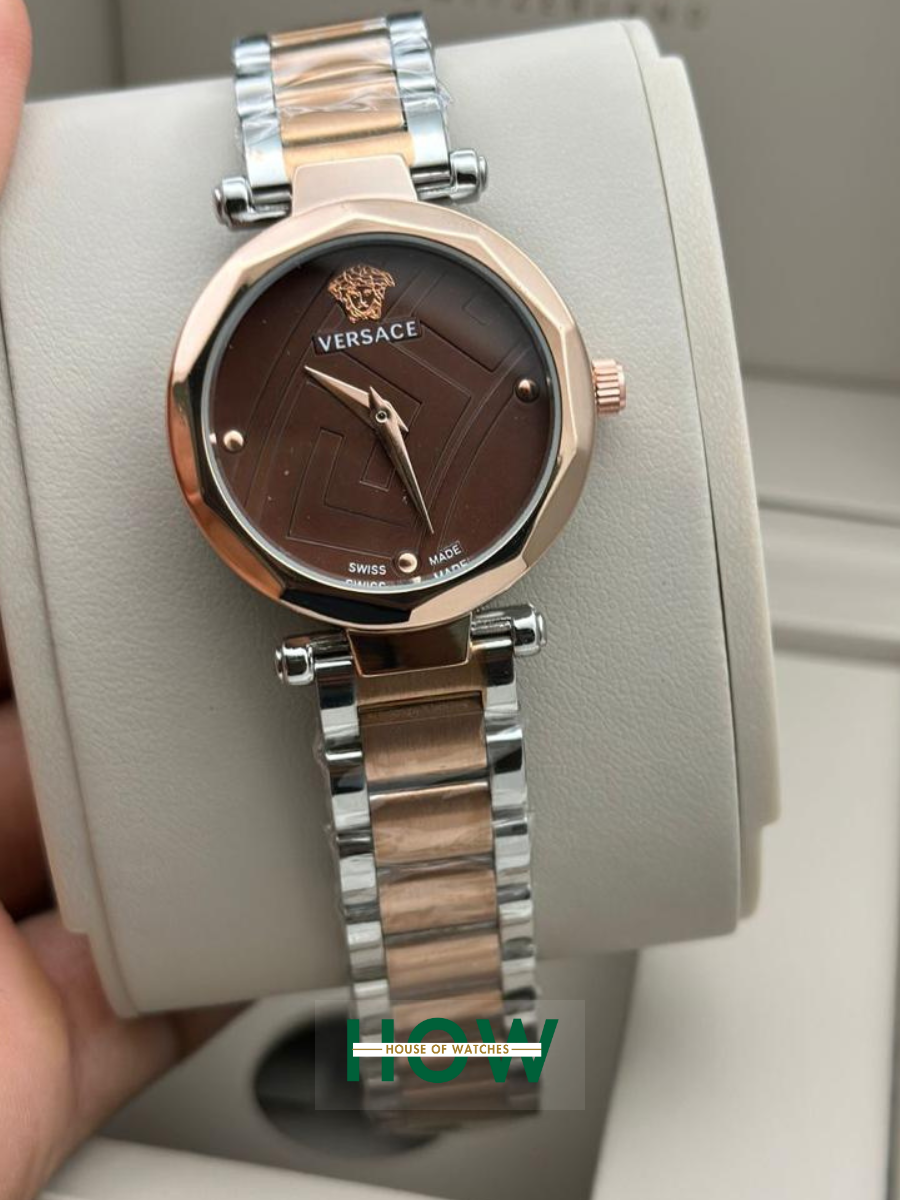 Image00002 Minimalist Two-Tone Copper White Dial Watch - Image 1