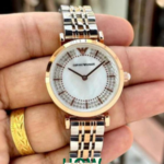 Minimalist Stainless Steel Grey Dial Women’s Watch