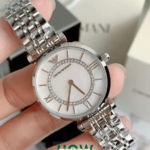 Minimalist Stainless Steel Round Dial Women's Watch