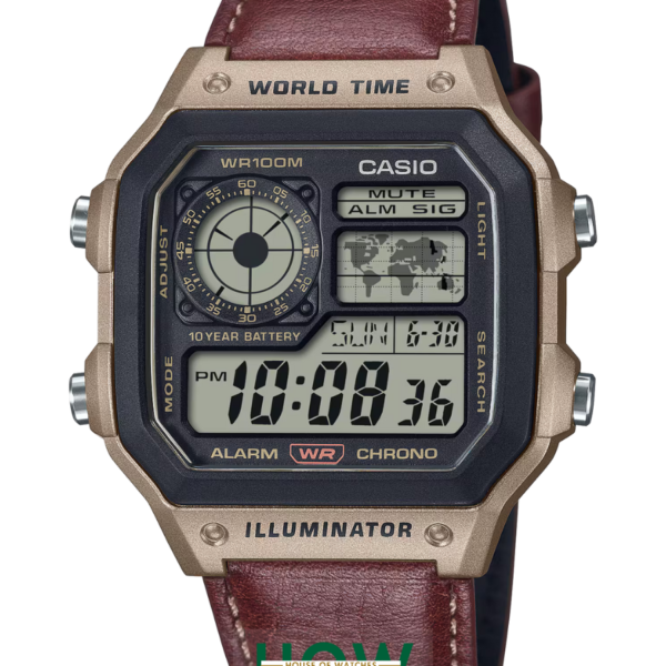 Classic Multi-Function Leather Strap Watch