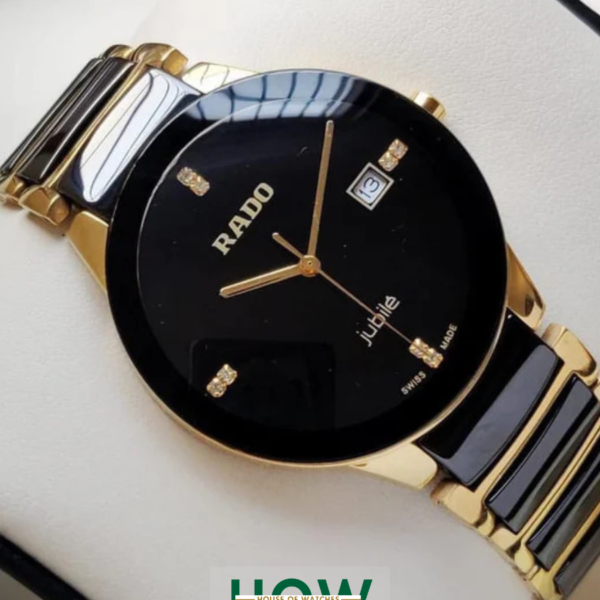Premium Black Metal Strap Couple Watch
