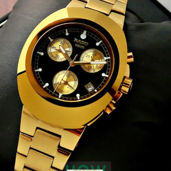 Classic Gold Stainless Steel Chronograph