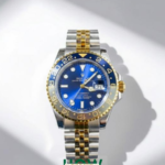 Modern Blue Dial GMT Style Watch