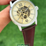 Luxury Silver Case Automatic Men’s Watch
