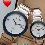 Premium White Dial Couple Watch Set